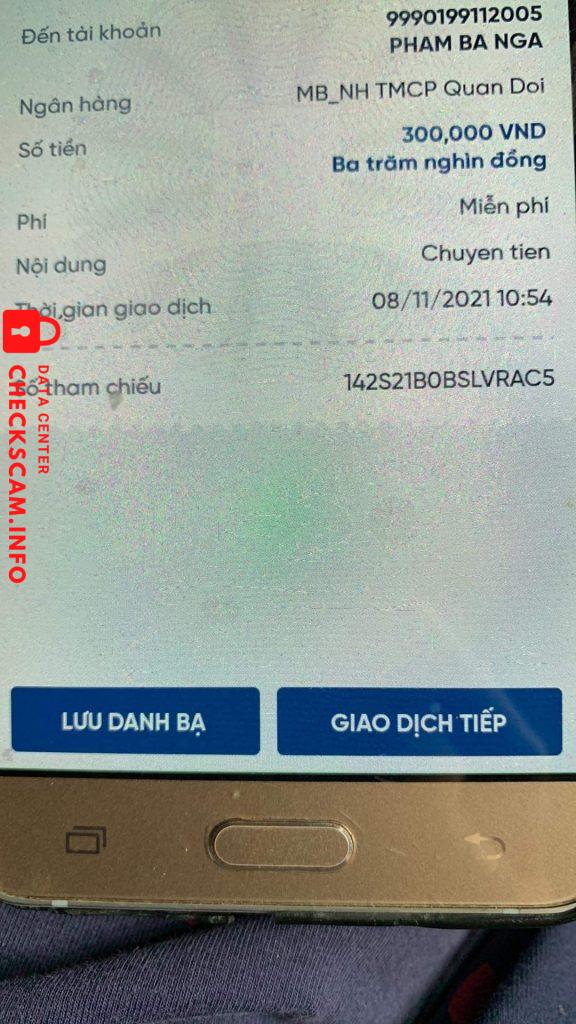 Evidence against Phạm Bá Ngà