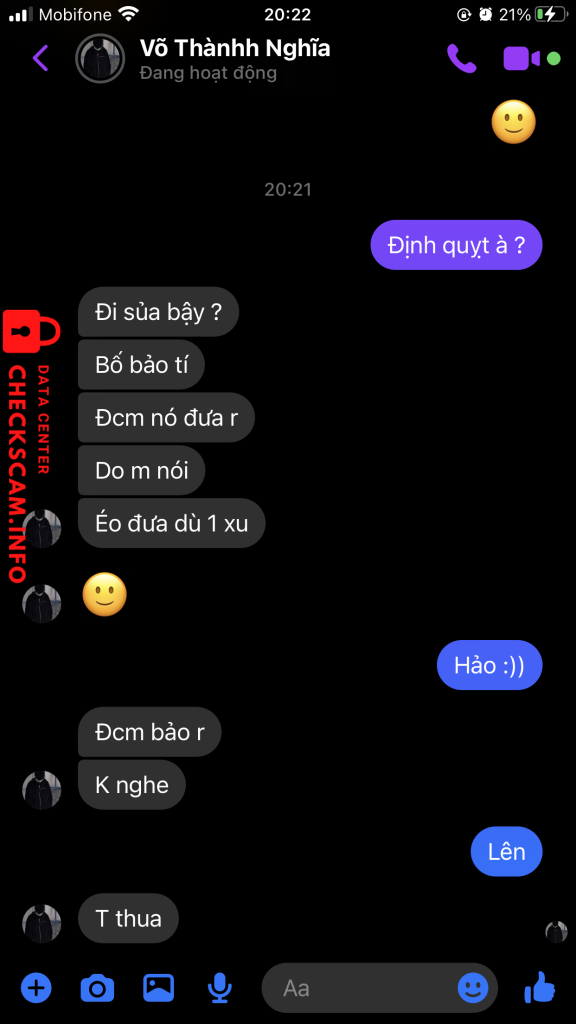 Evidence against Võ Thành Nghĩa