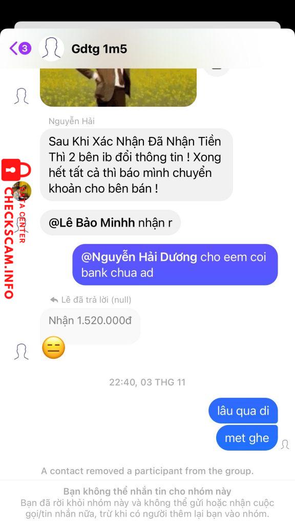 Evidence against Nguyễn Hữu Dương
