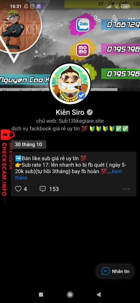 Evidence against Nguyễn Cao Kiên