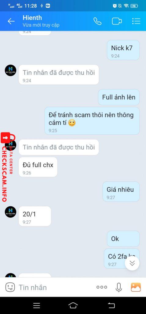 Evidence against Bùi Thái Hiển