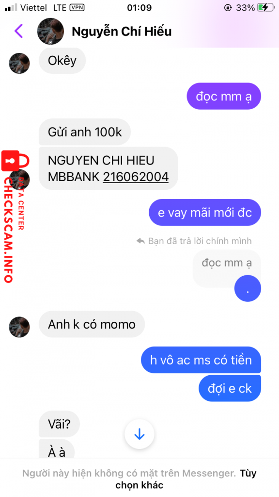Evidence against Nguyen Chi Hieu