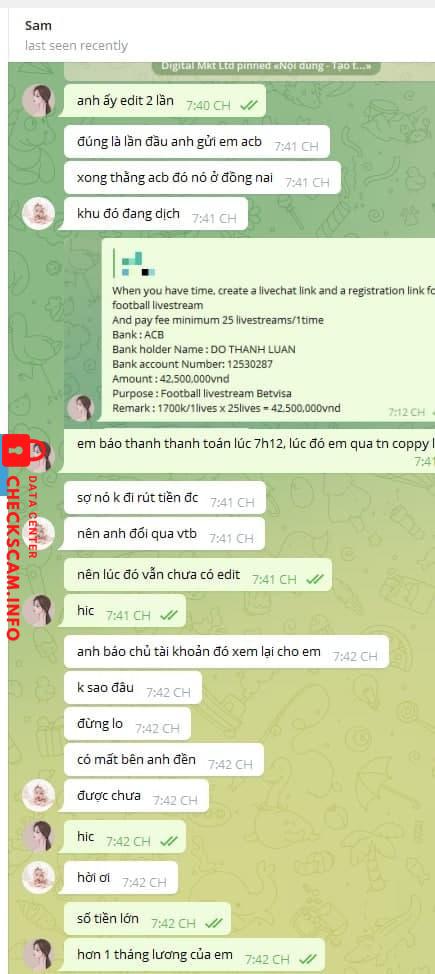 Evidence against Do Thanh Luan