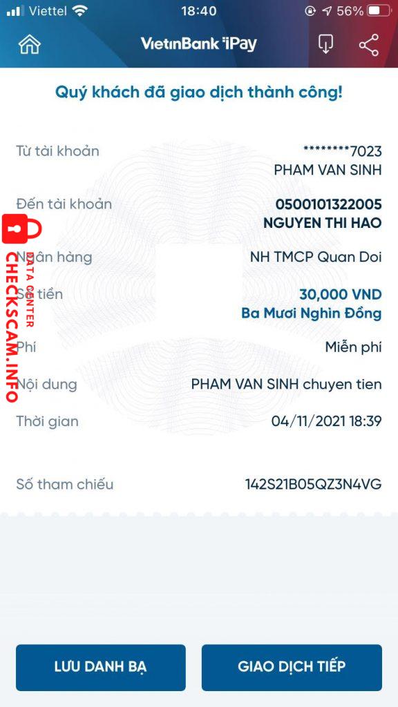 Evidence against Nguyễn Thị Hảo