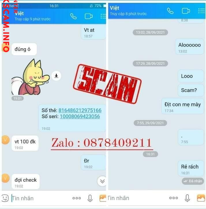 Evidence against Việt