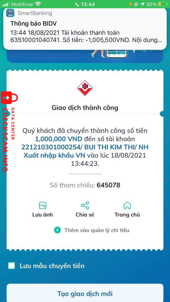 Evidence against Tran Tien Dat