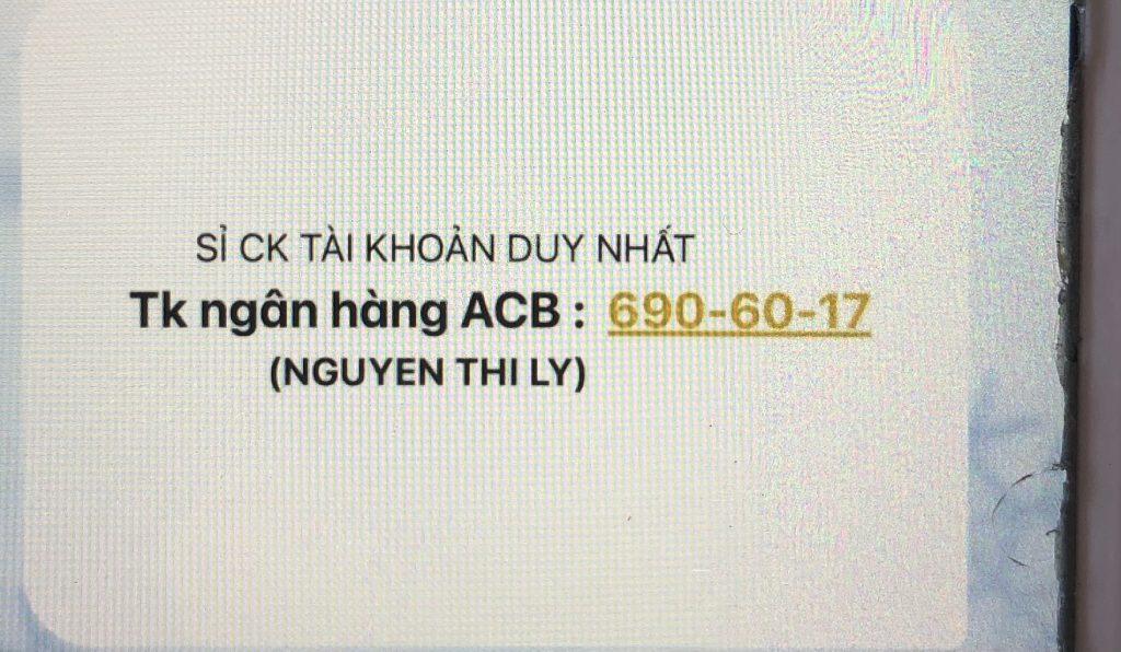 Evidence against Nguyễn Thị Lý