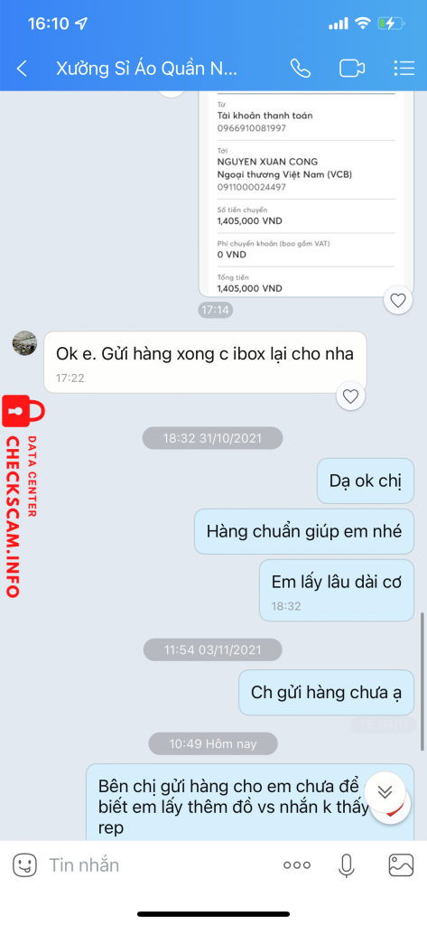 Evidence against Nguyen Xuan Cong