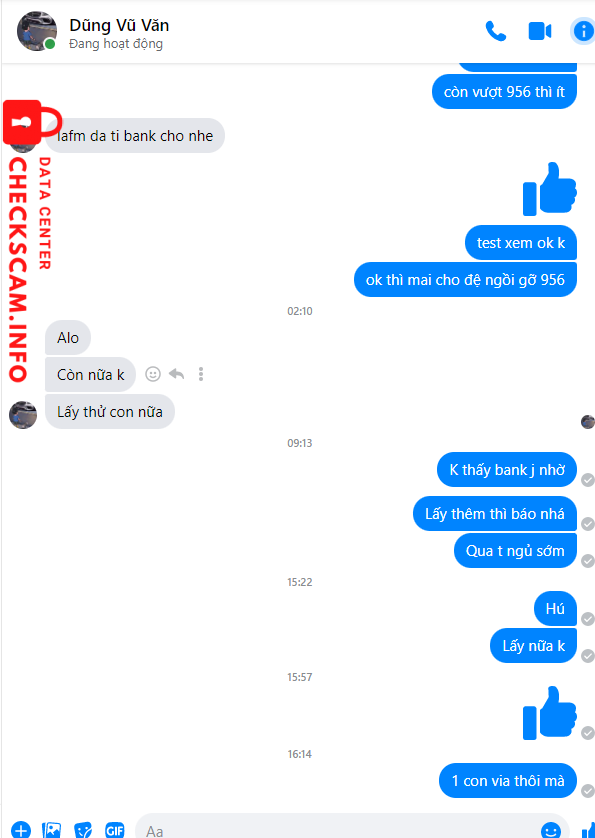 Evidence against Vũ Văn Dũng