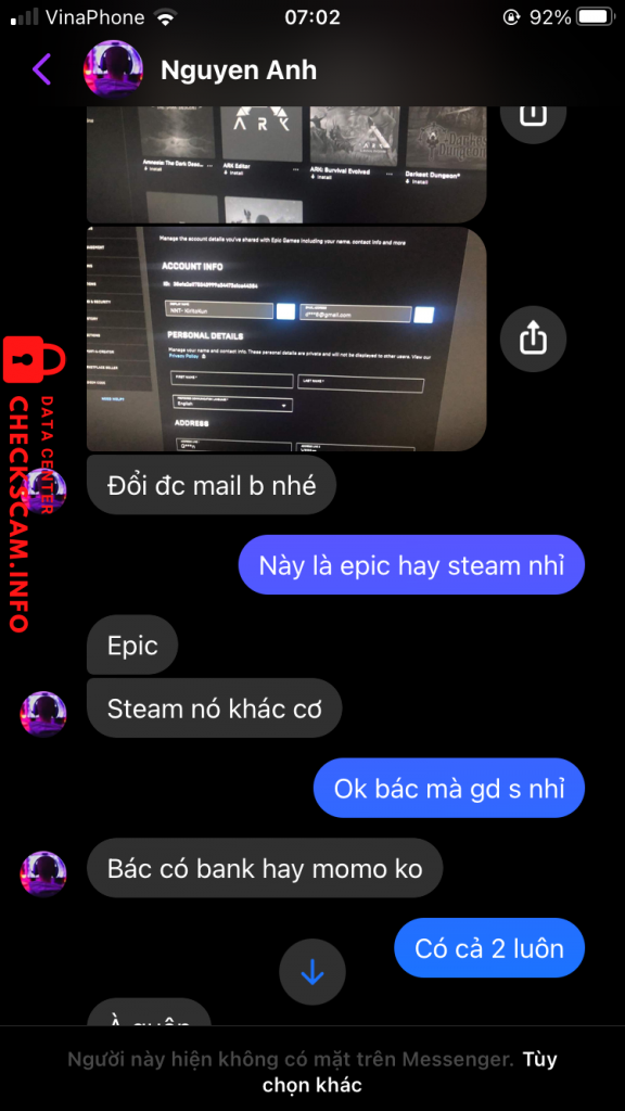 Evidence against Nguyễn Chí Anh