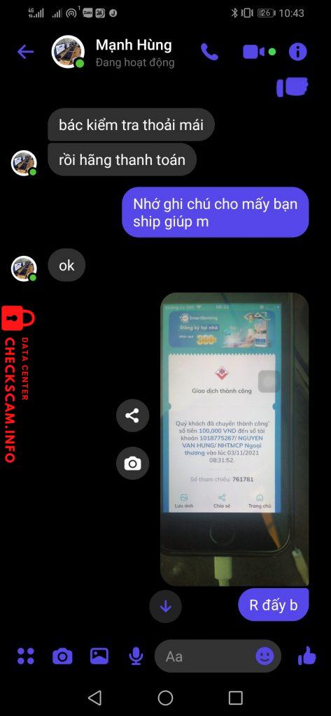 Evidence against Nguyen Van Hung