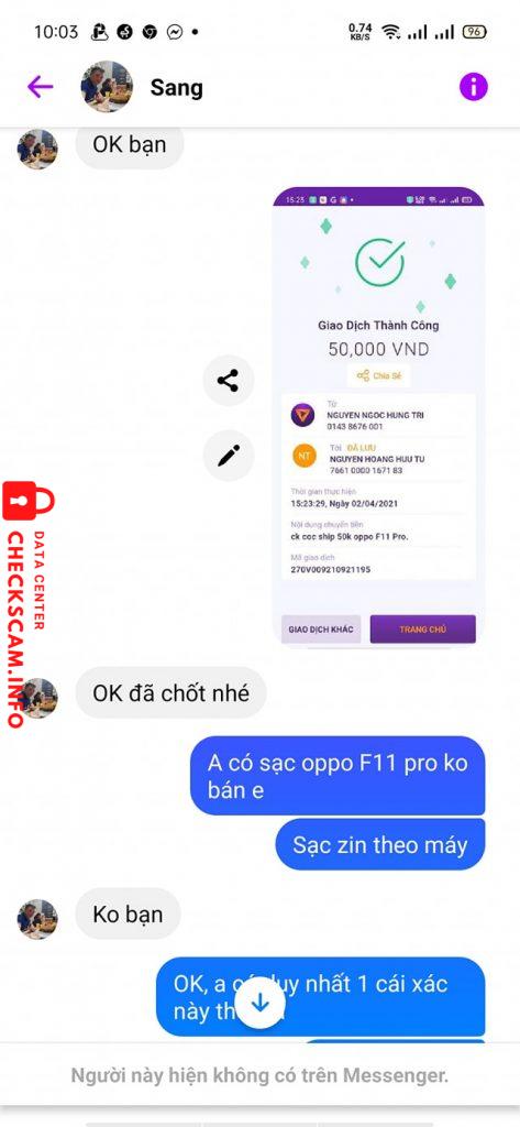 Evidence against Nguyen Hoang Huu Tu