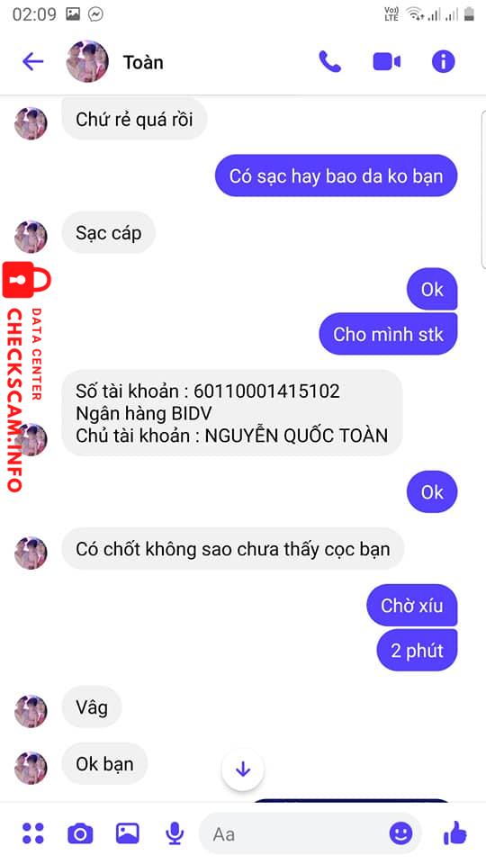 Evidence against Nguyễn Quốc Toàn