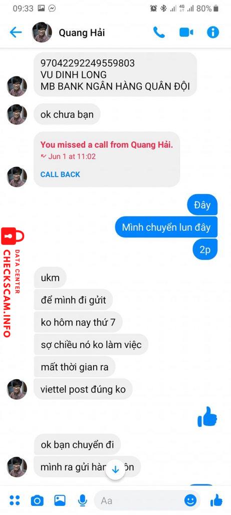 Evidence against Vu Quang Hai
