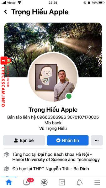 Evidence against Vu Trong Hieu