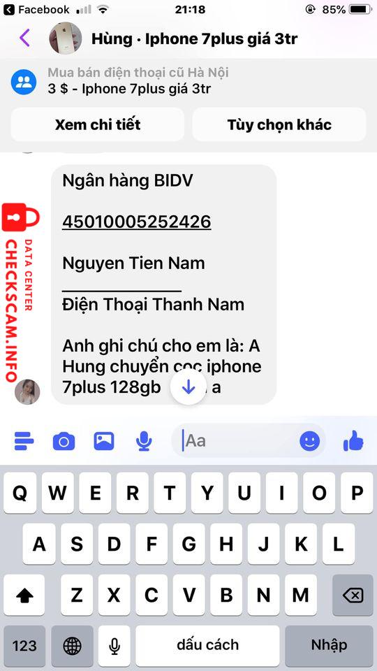 Evidence against Nguyen Tien Nam