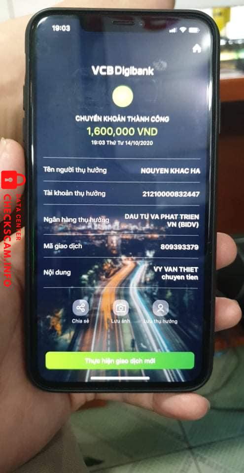 Evidence against Nguyen Khac Ha