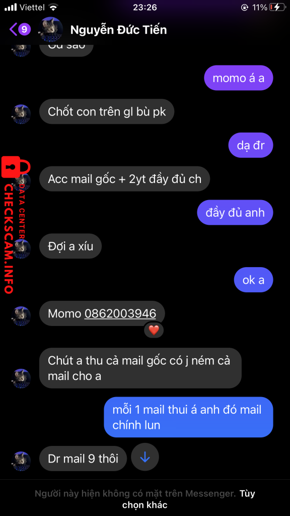 Evidence against Nguyễn Đức Tiến
