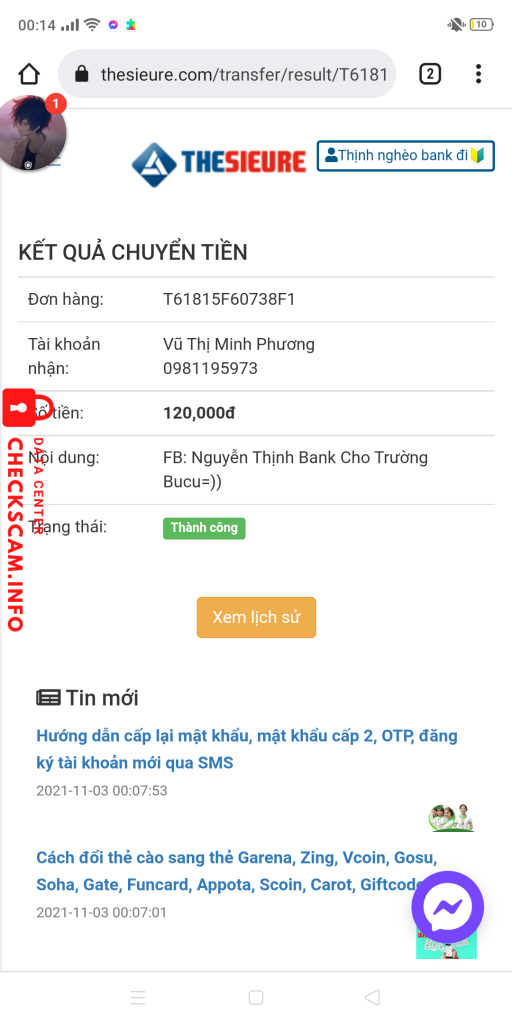 Evidence against Bùi Quang Trường
