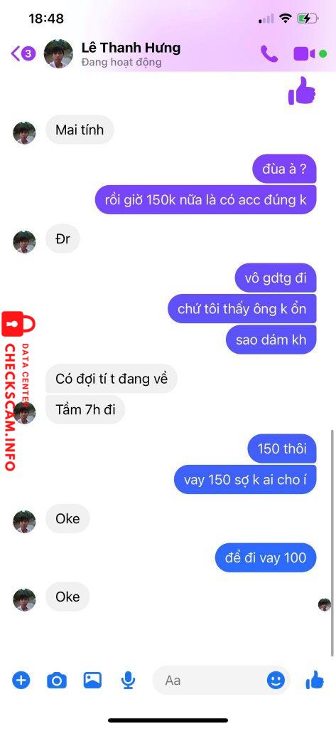 Evidence against Lê Thanh Hưng