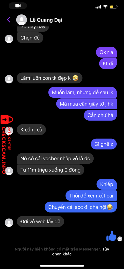 Evidence against Lê Quang Đại