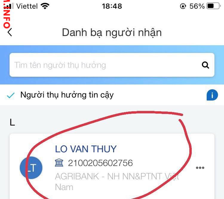 Evidence against lo Van Thuy