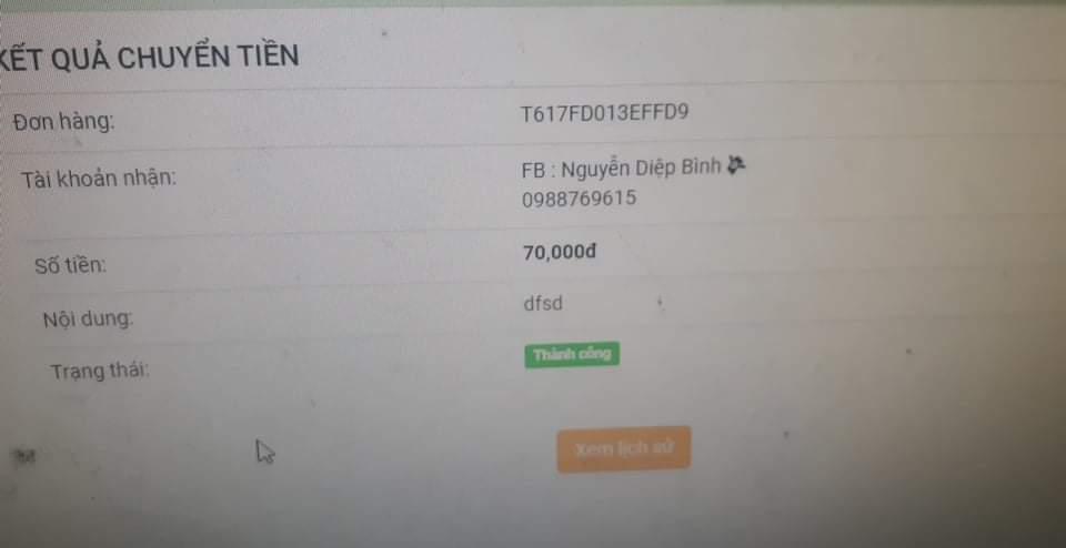 Evidence against Nguyễn Diệp Bình