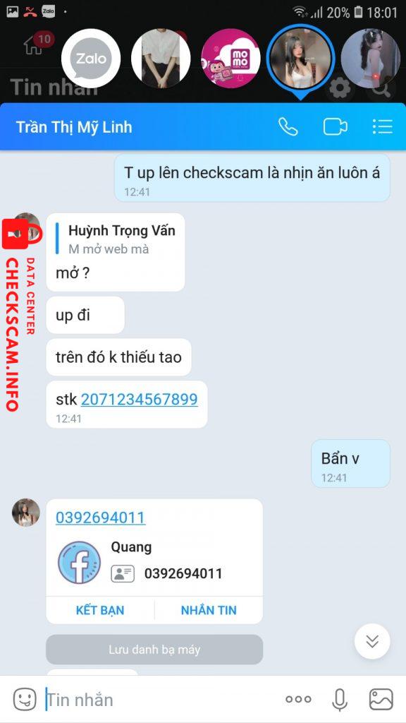 Evidence against Vi Văn Quang