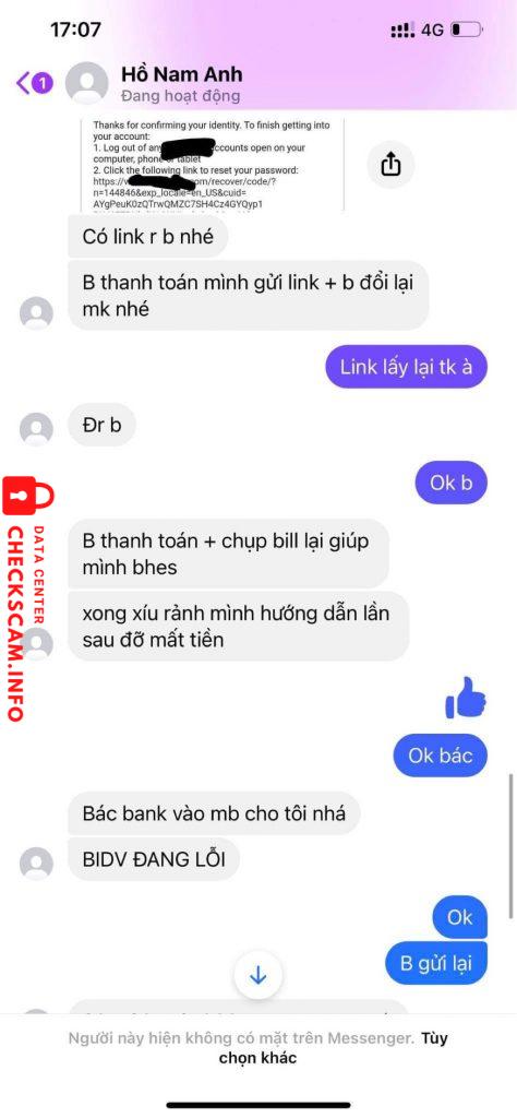 Evidence against Ho Nam Anh