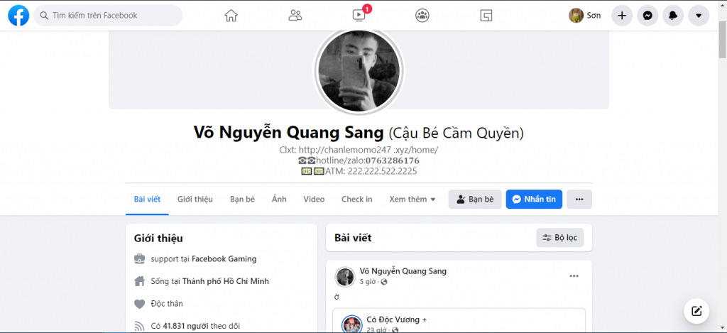 Evidence against Võ nguyễn Quang Sang