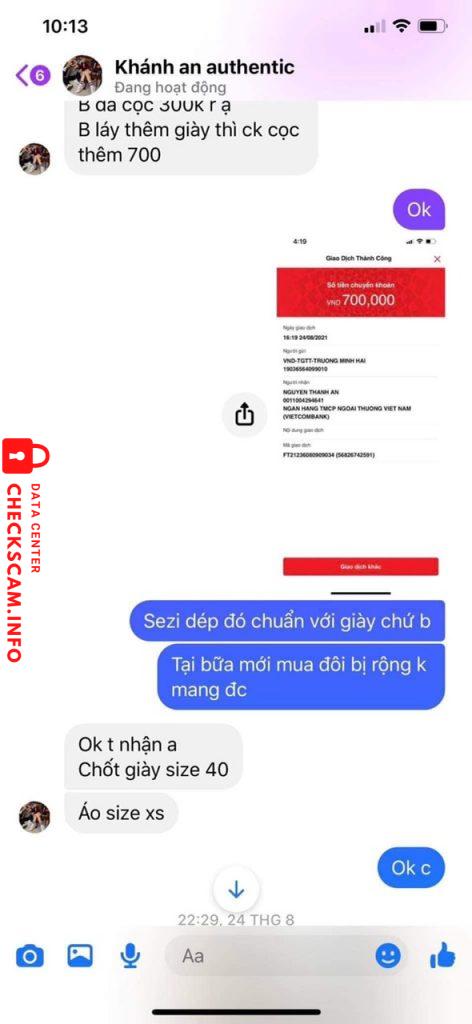 Evidence against Nguyen Khanh An
