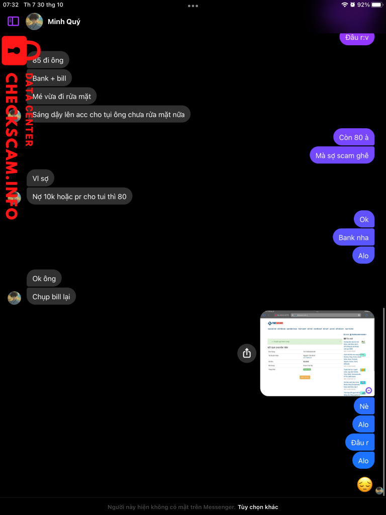 Evidence against Nguyễn Tiến Minh