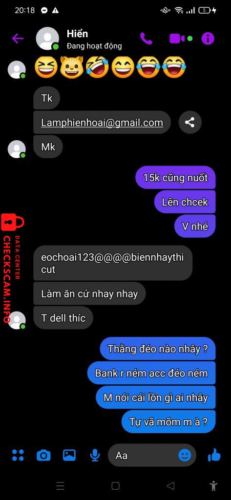 Evidence against Bùi Thái Hiển