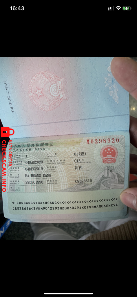 Evidence against Đặng Hà Hoàng