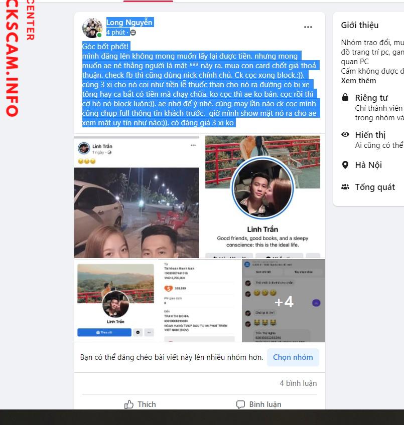 Evidence against Trần Thị Nghĩa