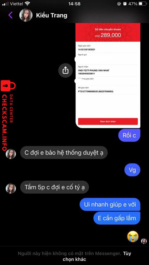 Evidence against Phung Van Nhat
