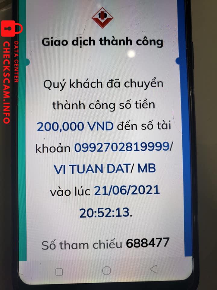 Evidence against Vi Tuan Dat