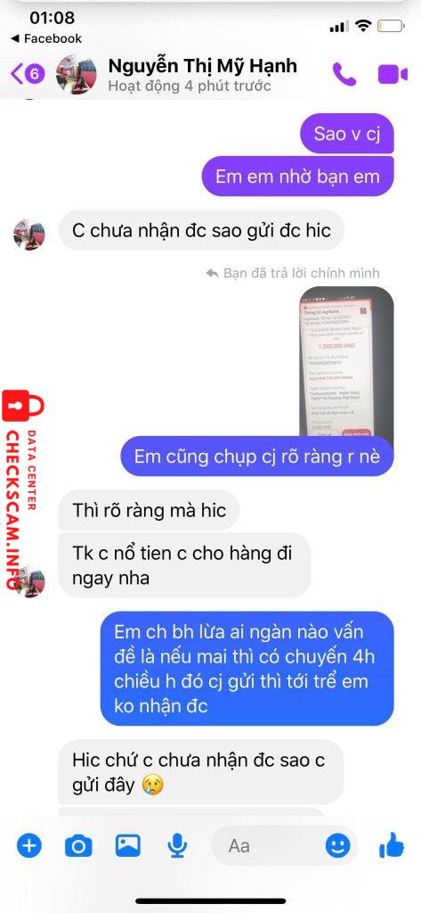 Evidência contra Nguyen Thi My Hanh
