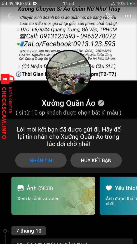 Evidência contra Nguyễn Xuân Công