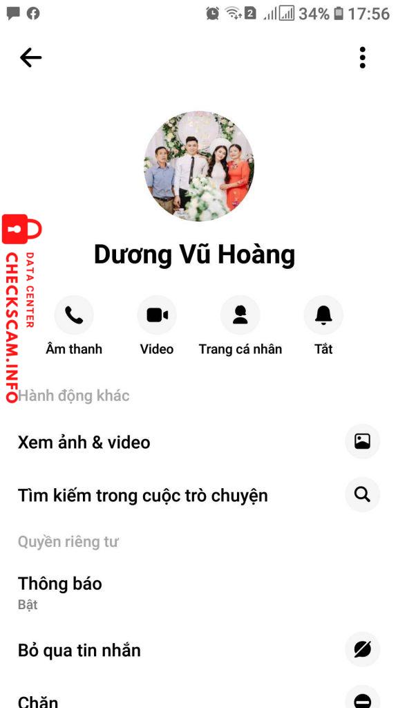 Evidência contra Vu Hoang Duong