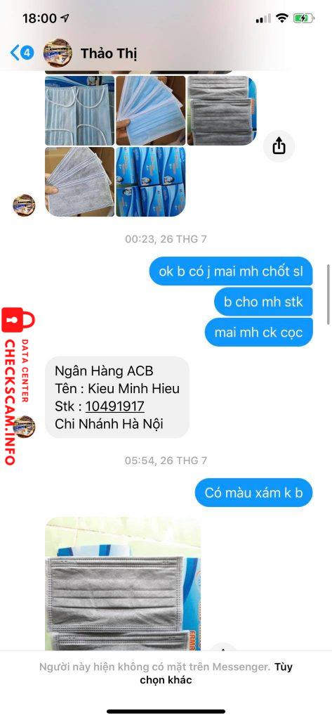Evidencia contra Kiều Minh Hiếu