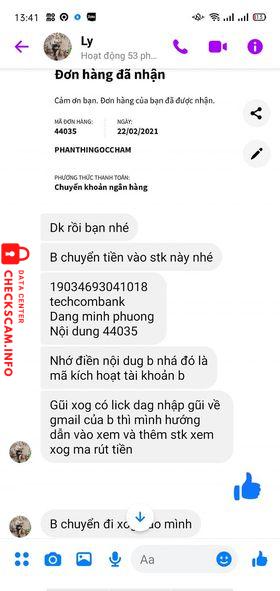 Evidencia contra Dang Thi Phuong