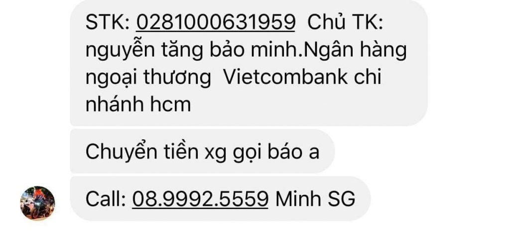 Αποδεικτικά στοιχεία κατά Nguyễn Tăng Bảo Minh