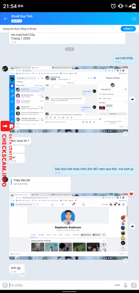 หลักฐานที่เป็นโทษต่อ Khuất Duy Tình