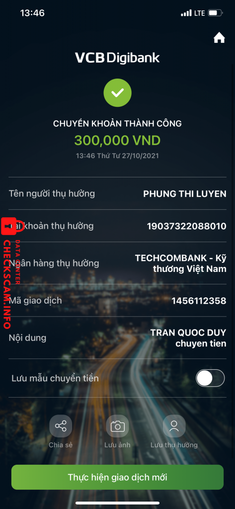 Αποδεικτικά στοιχεία κατά Phung Thi Luyen