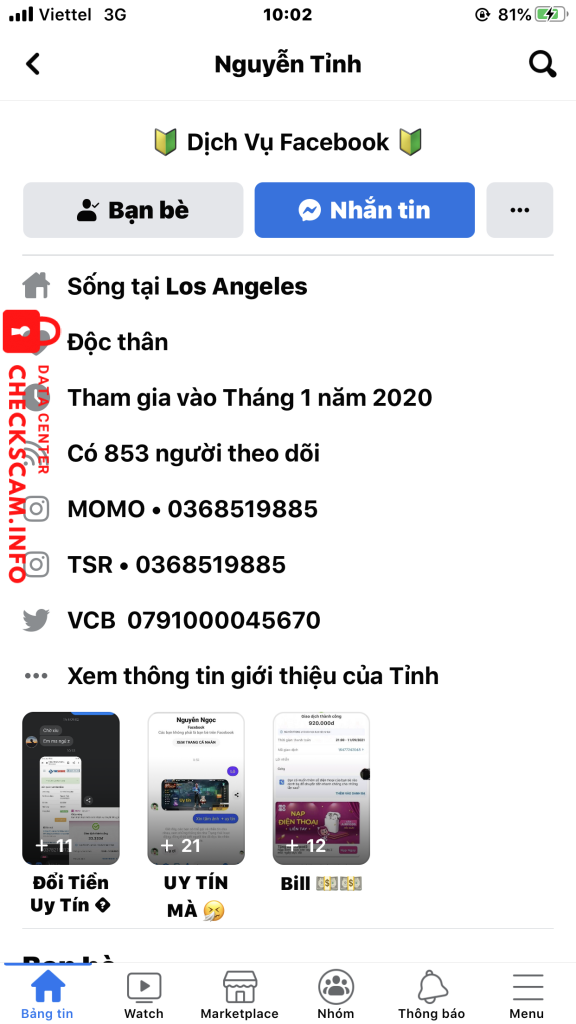 Αποδεικτικά στοιχεία κατά Nguyễn Tỉnh