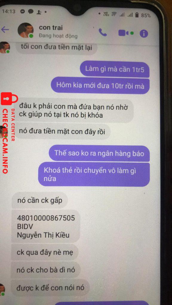 Αποδεικτικά στοιχεία κατά Nguyen Thi Kieu