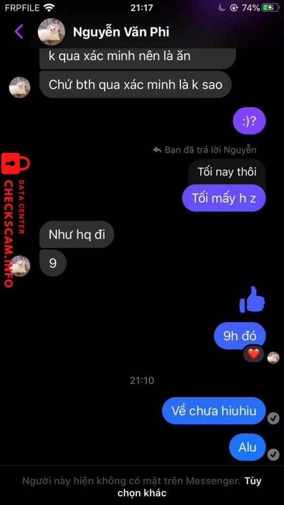 Αποδεικτικά στοιχεία κατά Nguyễn Văn Phi