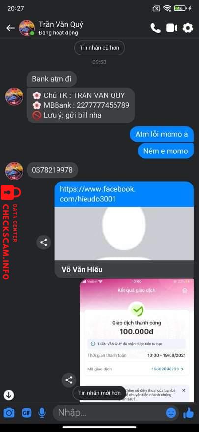Αποδεικτικά στοιχεία κατά Trần Văn Quý