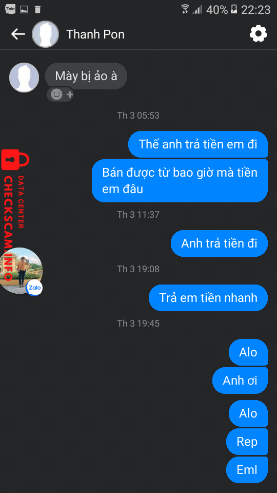 Evidencia contra Thanh Phong